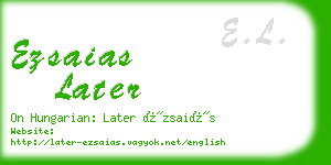 ezsaias later business card